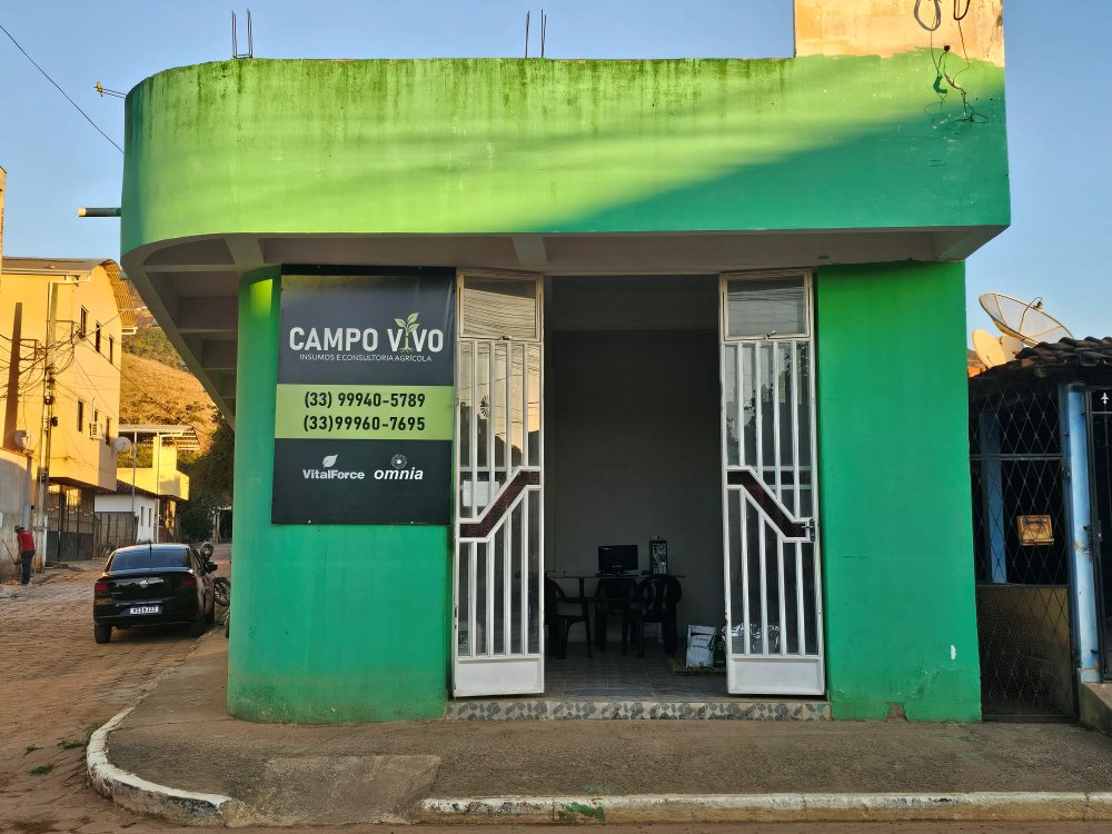Fachada da loja Campo Vivo